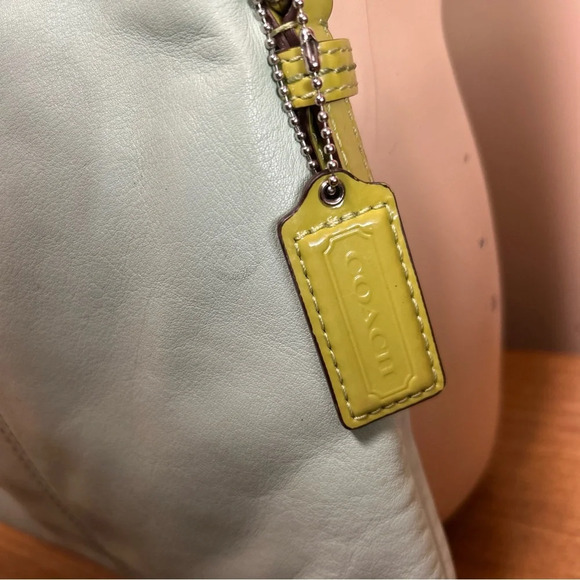 Coach Leather crossbody bag Green And Blue Leather - Picture 4 of 13